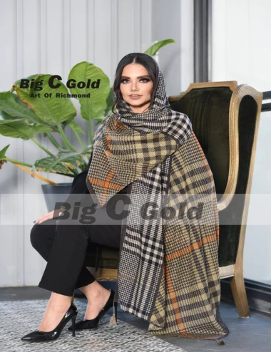 شال نخی منگوله دار کد 8880