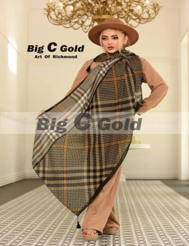 شال نخی منگوله دار کد 8880