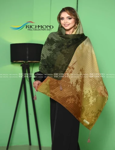 شال نخی بهاره منگوله دار 0319