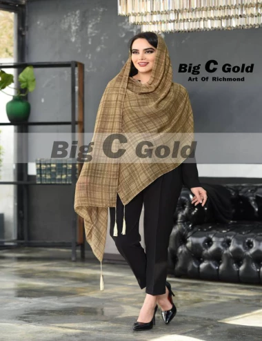 شال نخی منگوله دار کد 8787