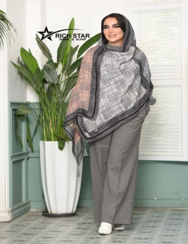شال پاییزه منگوله دار کد 10395