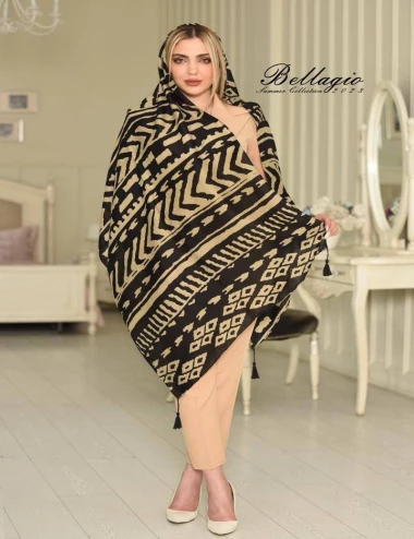 شال نخی منگوله دار کد 10280