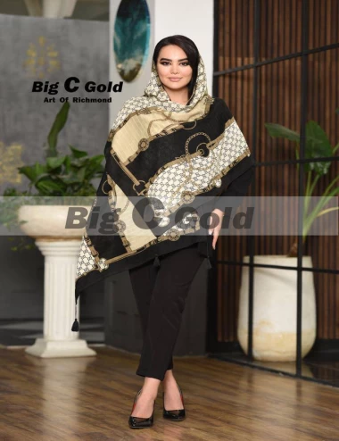 شال نخی منگوله دار کد 10209