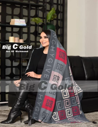 شال موهر منگوله دار عرض 75 کد 6731