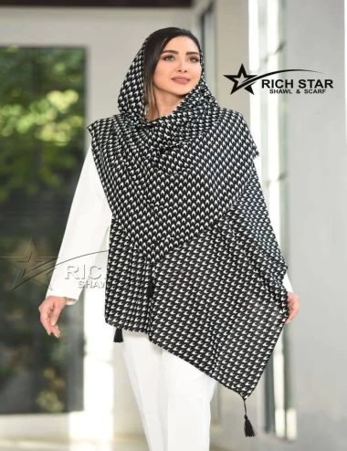شال نخی منگوله دار کد10337
