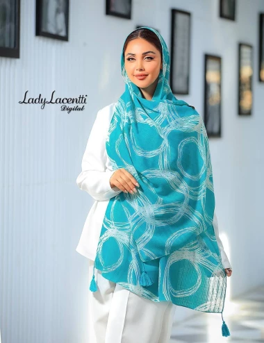 شال نخی منگوله دار کد 10314
