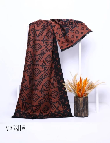 شال موهر ریشه دار وارداتی عرض 80 کد 5471