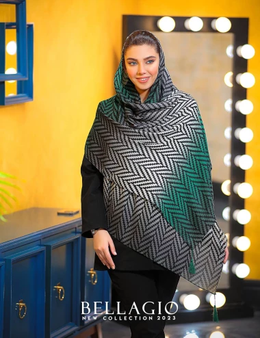 شال صابونی منگوله دار کد 8873