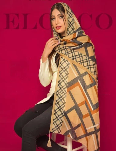 شال نخی منگوله دار کد 8791