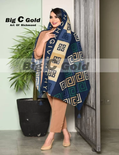شال موهر منگوله دار عرض 75 کد 6731