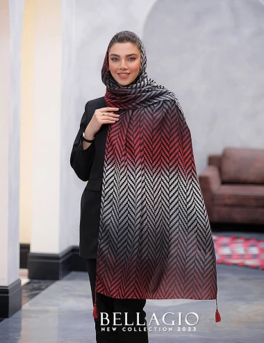 شال صابونی منگوله دار کد 8873