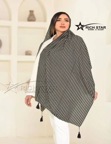 شال نخی منگوله دار کد10337