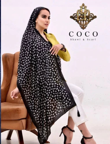شال نخی  منگوله دار کد 10098