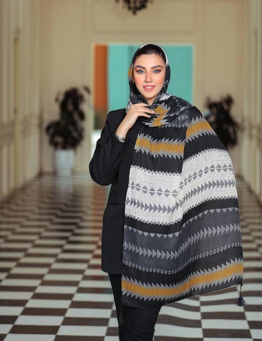 شال صابونی منگوله دار کد 10276