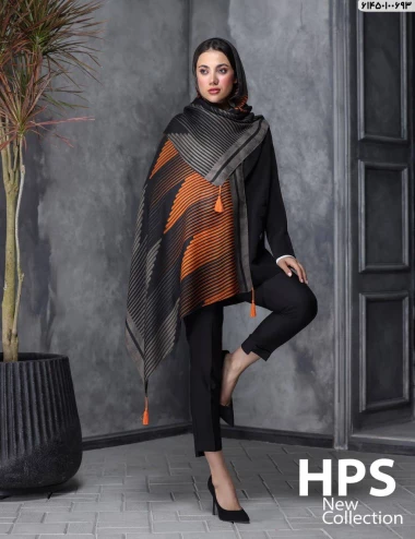 شال صابونی منگوله دار کد 61450100693