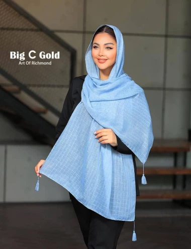 شال نخی منگوله دار کد 10323