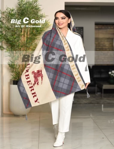 شال موهر منگوله دار عرض 75 کد 5864