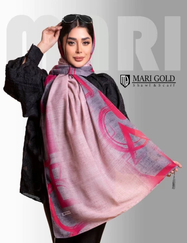 شال نخی منگوله دار رنگ سال عرض 75 کد 8392