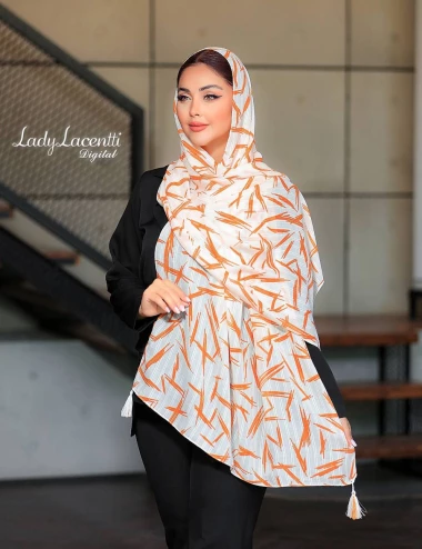شال نخی منگوله دار کد 10315