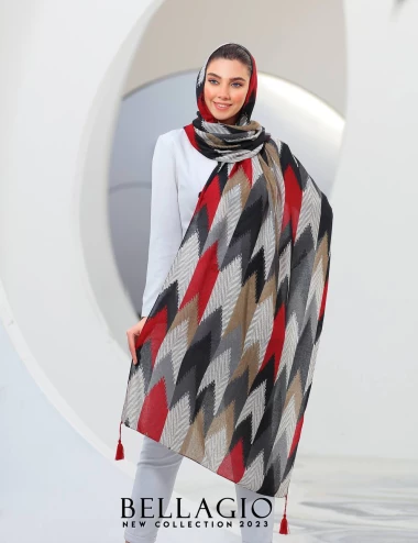 شال صابونی منگوله دار کد 8872