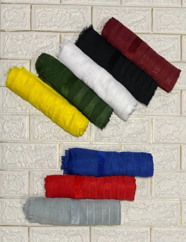 شال نخی دستک مخمل عرض 80 کد 8500