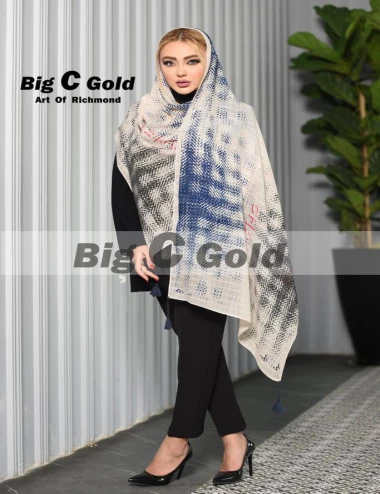 شال نخی منگوله دار کد 8879