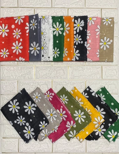 شال نخی منگوله دار عرض 75 کد 8393