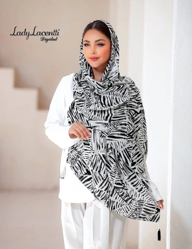 شال نخی منگوله دار کد 10315