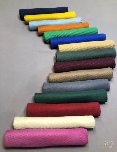 شال موهر پلیسه ساده عرض 70 کد 5797