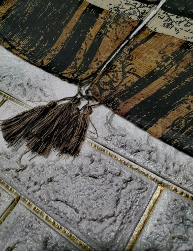 شال نخی بهاره منگوله‌دار کد 8801