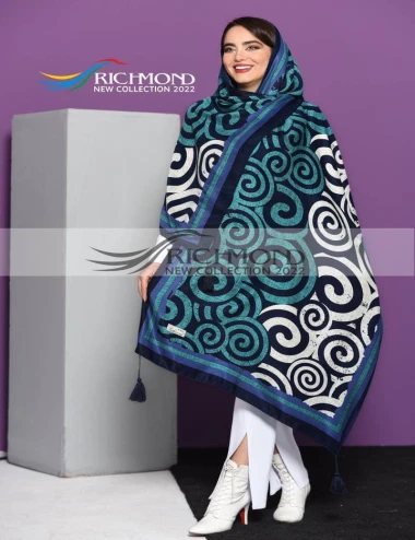 شال نخی بهاره منگوله دار 0321