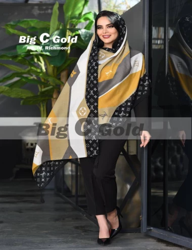شال نخی منگوله دار عرض 75 کد 8561