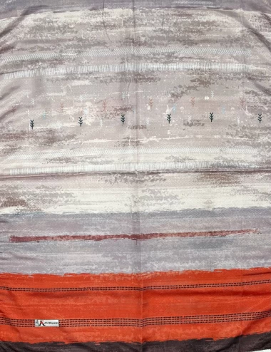 شال نخی پاییزه منگوله دار عرض 75 کد 6550