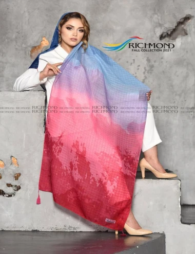شال نخی بهاره منگوله دار 0319