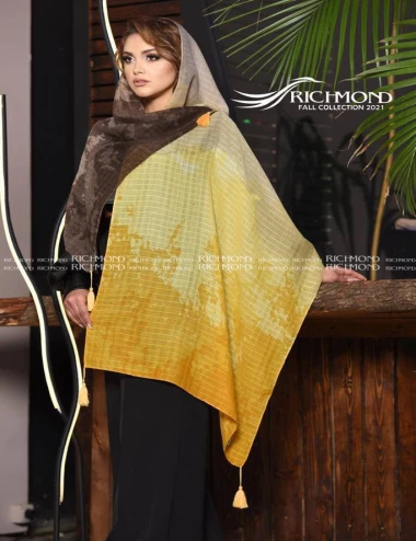 شال نخی بهاره منگوله دار 0319