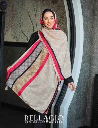 شال نخی منگوله دار کد 8709