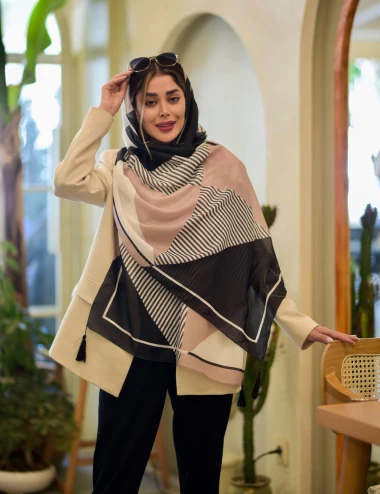 شال نخی منگوله دار کد 10081