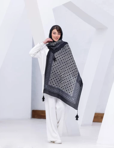 شال نخی صابونی اعلا کد 8768