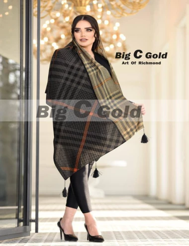 شال نخی منگوله دار کد 8880