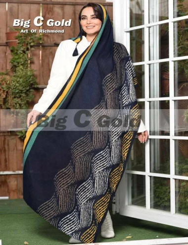 شال پاییزه کشمیر منگوله دار 0144