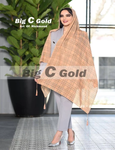شال نخی منگوله دار کد 8787